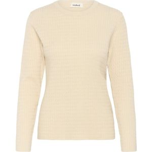SOAKED IN LUXURY - Trui 'Spina' - Lichtbeige - Gebreide Trui