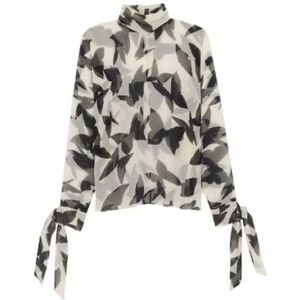 Saint Laurent, Dames, Blouses & Shirts, Zwart, Maat: L