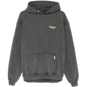 Represent, Heren, Sweatshirts & Hoodies, Grijs, Maat: L Katoen,