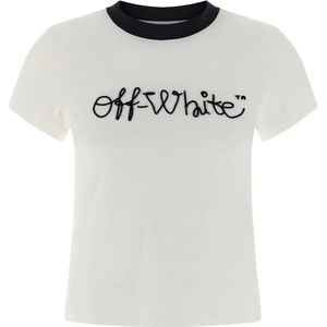 Off White, Dames, Tops, Wit, Maat: M