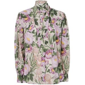 Chloé, Dames, Blouses & Shirts, Veelkleurig, Maat: S