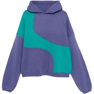 Erl, Heren, Sweatshirts & Hoodies, Blauw, Maat: L