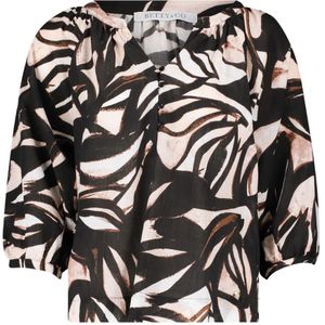 Betty & Co - Blouse met Print - Zwart - Dames