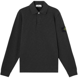 Stone Island, Heren, Tops, Zwart, Maat: L Katoen,