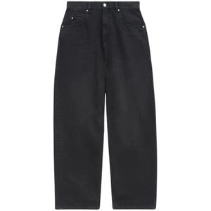 Isabel Marant, Dames, Jeans, Zwart, Maat: 2XS Katoen,