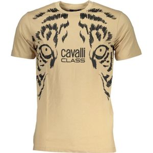 Cavalli Class, Heren, Tops, Beige, Maat: L Katoen,