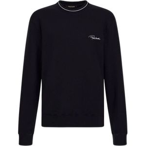 Roberto Cavalli, Heren, Sweatshirts & Hoodies, Zwart, Maat: L