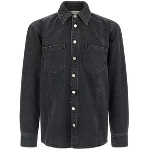 Namacheko, Heren, Overhemden, Zwart, Maat: XL Katoen,
