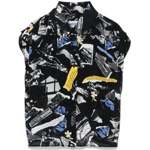 Moschino, Dames, Blouses & Shirts, Veelkleurig, Maat: M Viscose,
