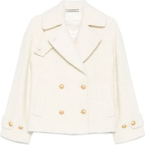 Tagliatore, Dames, Mantels, Wit, Maat: 2XS Wol,