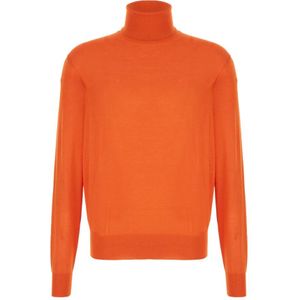 Saint Laurent, Heren, Truien, Oranje, Maat: M Zijde,