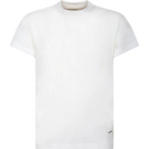 Jil Sander, Heren, Tops, Wit, Maat: S Katoen,