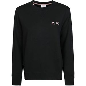 Sun68, Dames, Sweatshirts & Hoodies, Zwart, Maat: S Katoen,