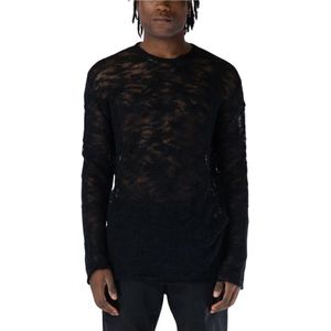 MM6 Maison Margiela, Heren, Truien, Zwart, Maat: M Acryl,