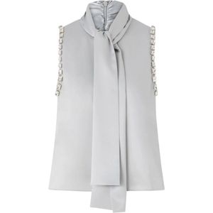 Pinko, Dames, Tops, Grijs, Maat: S Poliester,