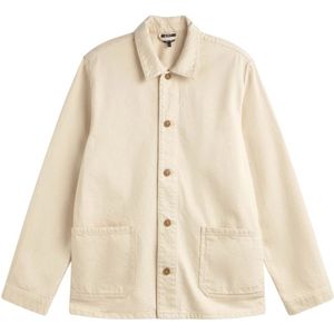 A.p.c., Heren, Jassen, Beige, Maat: M Katoen,