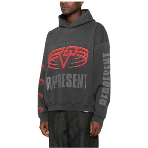 Represent, Heren, Sweatshirts & Hoodies, Grijs, Maat: S Katoen,