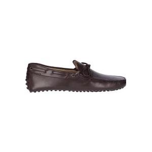 Tod's Bruine platte schoenen voor heren , Brown , Heren , Maat: 41 EU