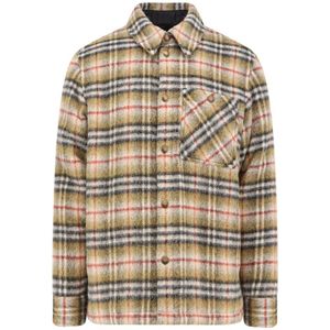 Burberry - Geruite Wollen Jas - Veelkleurig - Heren