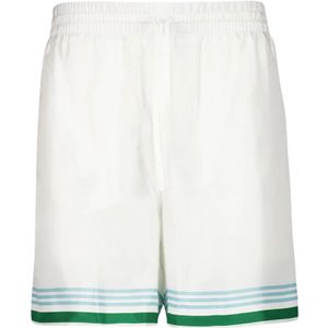 Casablanca, Heren, Korte broeken, Wit, Maat: S Zijde,