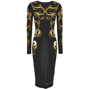Versace Jeans Couture, Dames, Jurken, Zwart, Maat: XS