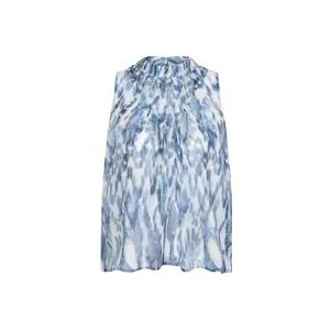 Dante 6 Zomer Mouwloze Top , Blue , Dames , Maat: M