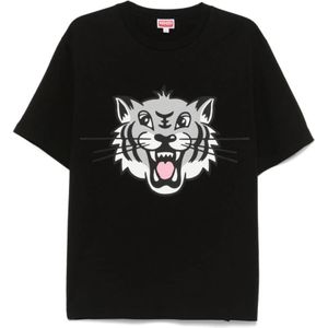 Kenzo, Heren, Tops, Zwart, Maat: S Katoen,