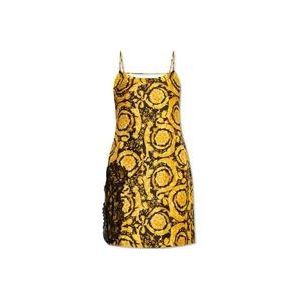Versace Zijden pyjama top , Yellow , Dames , Maat: 2XL