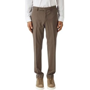 PT Torino, Heren, Broeken, Bruin, Maat: M Leer,