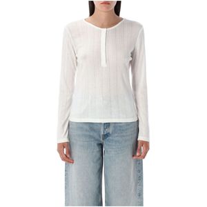 Anine Bing, Dames, Tops, Beige, Maat: L Poliester,