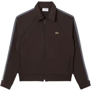 Lacoste, Heren, Sweatshirts & Hoodies, Bruin, Maat: 2XL Katoen,