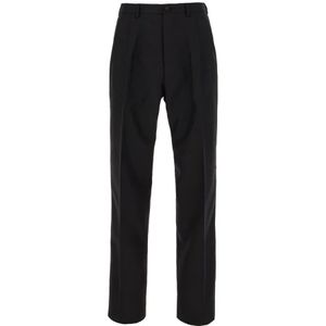 Maison Margiela, Heren, Broeken, Zwart, Maat: L Wol,