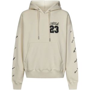 Off White, Heren, Sweatshirts & Hoodies, Beige, Maat: XS Katoen,