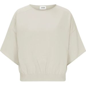 Drykorn, Dames, Tops, Beige, Maat: L Katoen,