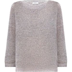 Peserico, Dames, Truien, Grijs, Maat: 2XS