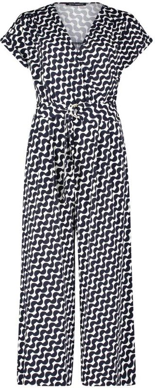 Betty Barclay - Grafische Jumpsuit - Blauw - Met Zakken