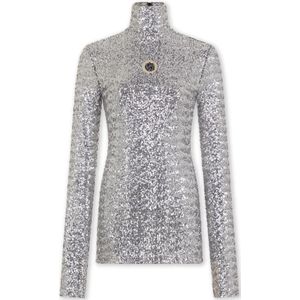 Rabanne, Dames, Tops, Grijs, Maat: XS