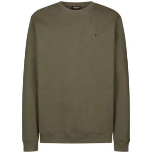 Dondup, Heren, Sweatshirts & Hoodies, Groen, Maat: M Katoen,