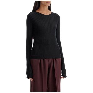 Lanvin, Dames, Truien, Zwart, Maat: M Wol,