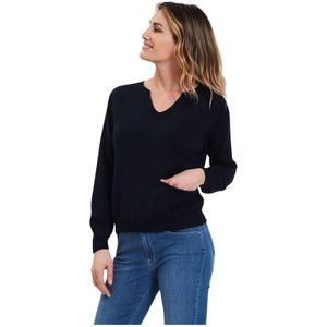 Gran Sasso, Dames, Truien, Blauw, Maat: S