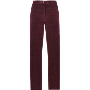 Ottod'Ame, Dames, Broeken, Rood, Maat: XS Leer,