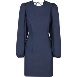 Ganni, Dames, Jurken, Blauw, Maat: XS Viscose,