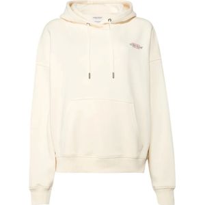 Guess, Dames, Sweatshirts & Hoodies, Beige, Maat: XS Katoen,
