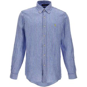 Ralph Lauren, Heren, Overhemden, Blauw, Maat: L