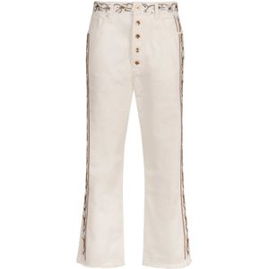 Rabanne, Dames, Jeans, Wit, Maat: W28 Katoen,