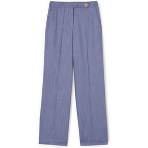 Motivi, Dames, Broeken, Blauw, Maat: 2XS Katoen,