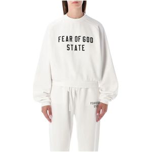 Fear Of God, Dames, Sweatshirts & Hoodies, Wit, Maat: M Katoen,