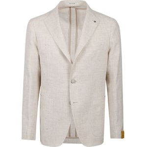 Tagliatore, Heren, Jassen, Beige, Maat: XL Katoen,