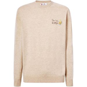 MC2 Saint Barth, Heren, Truien, Beige, Maat: S