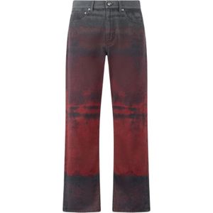 Roberto Cavalli, Heren, Jeans, Veelkleurig, Maat: W30 Leer,